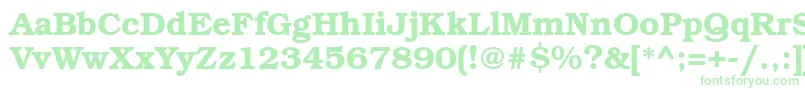 BookmanattBold Font – Green Fonts on White Background