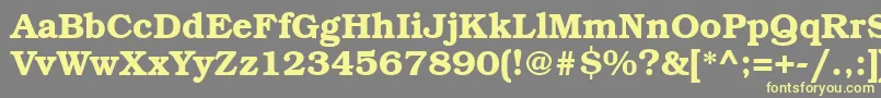 BookmanattBold Font – Yellow Fonts on Gray Background