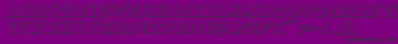 Howlinmadshadow Font – Black Fonts on Purple Background