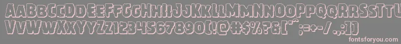 Howlinmadshadow Font – Pink Fonts on Gray Background