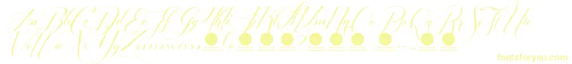 Czcionka PersonaluseShippedgoods1 – żółte czcionki