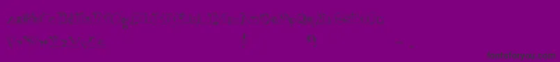 FalseAdvertising Font – Black Fonts on Purple Background