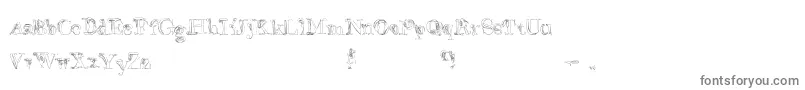 FalseAdvertising Font – Gray Fonts on White Background