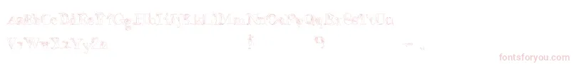 FalseAdvertising Font – Pink Fonts on White Background