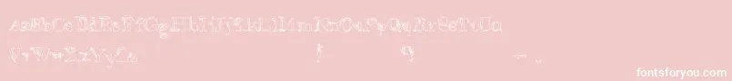 FalseAdvertising Font – White Fonts on Pink Background