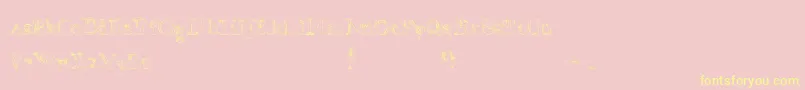 FalseAdvertising Font – Yellow Fonts on Pink Background