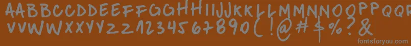 DonNfer Font – Gray Fonts on Brown Background