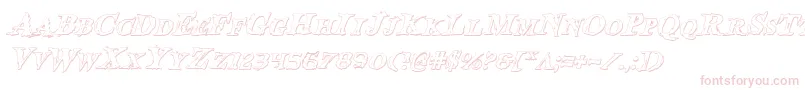 Bloodcrowsi Font – Pink Fonts on White Background