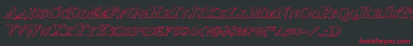 Bloodcrowsi Font – Red Fonts on Black Background