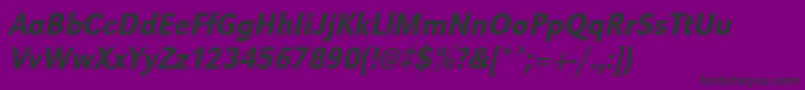 UrwgrotesktmedextnarOblique Font – Black Fonts on Purple Background