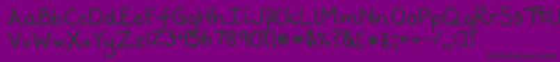 Scrogglet Font – Black Fonts on Purple Background