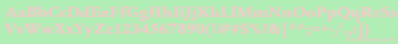 LegacyserifstdUltra Font – Pink Fonts on Green Background