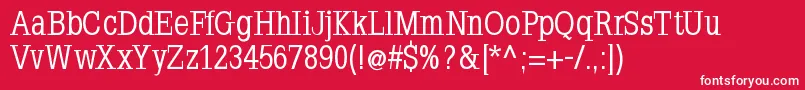 NapoleodoniBold Font – White Fonts on Red Background
