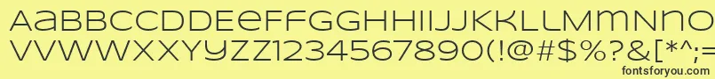 SyncopateRegular Font – Black Fonts on Yellow Background