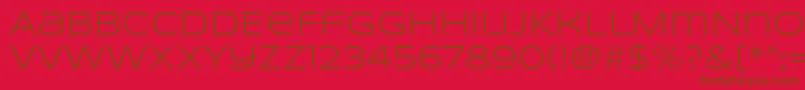 More about SyncopateRegular Font SyncopateRegular Font – Brown Fonts on Red Background