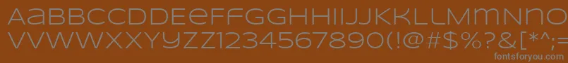 Czcionka SyncopateRegular – szare czcionki na brązowym tle
