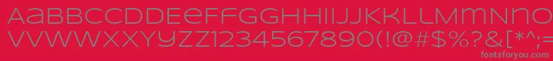 SyncopateRegular Font – Gray Fonts on Red Background