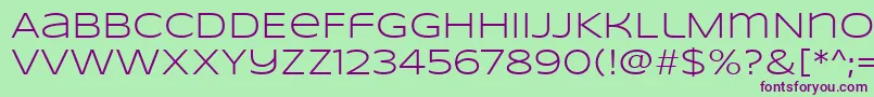 SyncopateRegular Font – Purple Fonts on Green Background