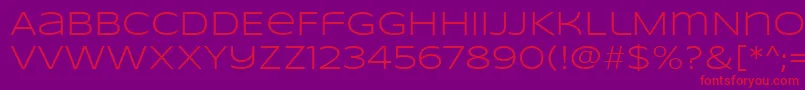 SyncopateRegular Font – Red Fonts on Purple Background