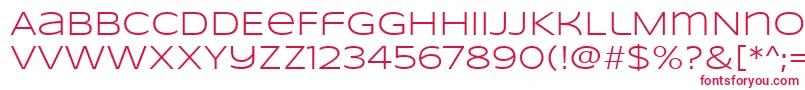 SyncopateRegular Font – Red Fonts on White Background