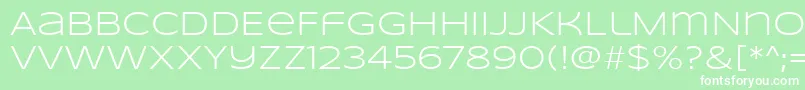 SyncopateRegular Font – White Fonts on Green Background