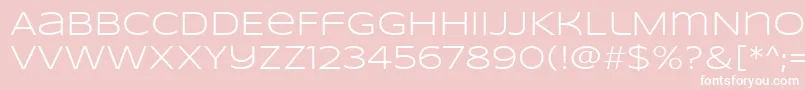 SyncopateRegular Font – White Fonts on Pink Background