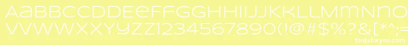 SyncopateRegular Font – White Fonts on Yellow Background