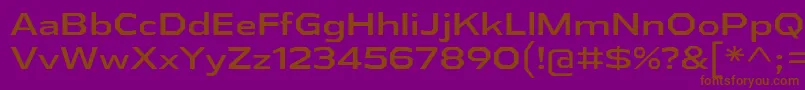 AthabascaExRg Font – Brown Fonts on Purple Background