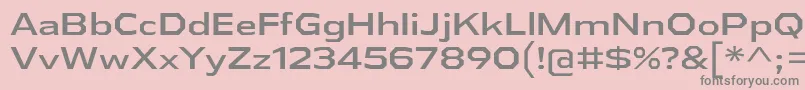 AthabascaExRg Font – Gray Fonts on Pink Background