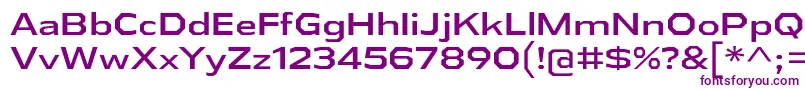 AthabascaExRg Font – Purple Fonts on White Background