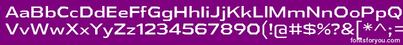 AthabascaExRg Font – White Fonts on Purple Background