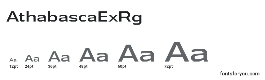 AthabascaExRg Font Sizes