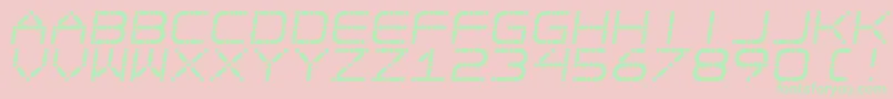 Egotripskew Font – Green Fonts on Pink Background