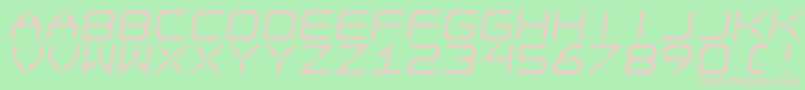 Egotripskew Font – Pink Fonts on Green Background