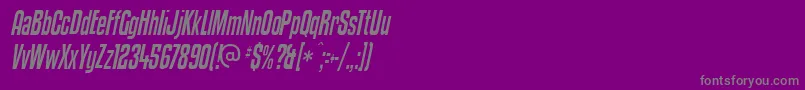 Kenyci Font – Gray Fonts on Purple Background
