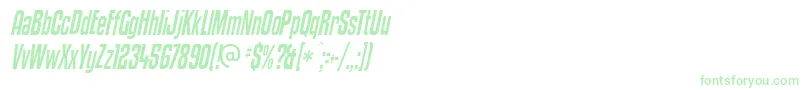 Kenyci Font – Green Fonts on White Background