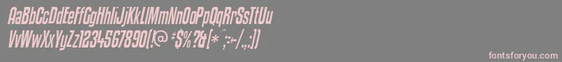 Kenyci Font – Pink Fonts on Gray Background