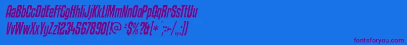 Kenyci Font – Purple Fonts on Blue Background