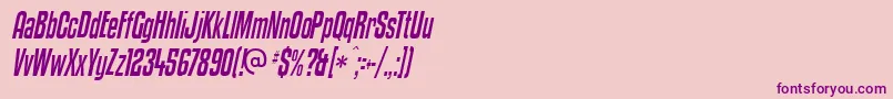 Kenyci Font – Purple Fonts on Pink Background