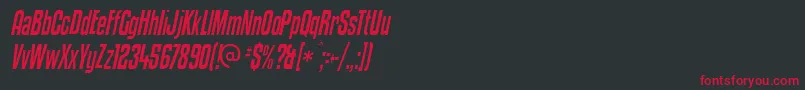 Kenyci Font – Red Fonts on Black Background