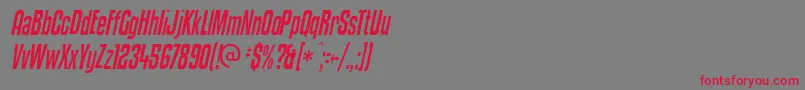 Kenyci Font – Red Fonts on Gray Background
