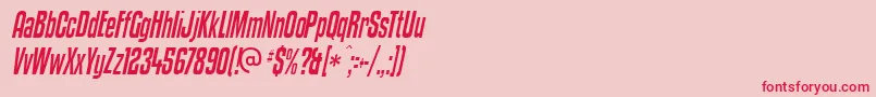Kenyci Font – Red Fonts on Pink Background