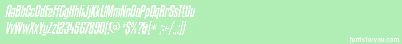 Kenyci Font – White Fonts on Green Background