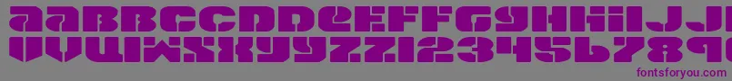 SpaceCruiserExpanded Font – Purple Fonts on Gray Background