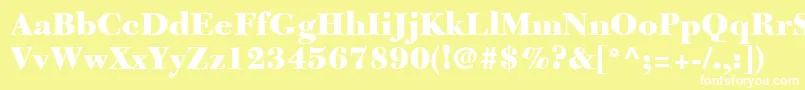 NewCaledoniaLtBlack Font – White Fonts on Yellow Background