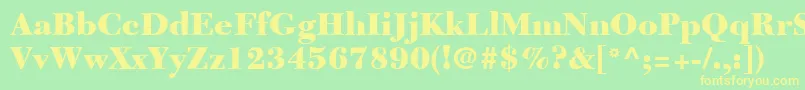 NewCaledoniaLtBlack Font – Yellow Fonts on Green Background