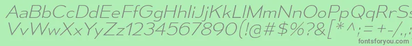 MesmerizeSeElIt Font – Gray Fonts on Green Background