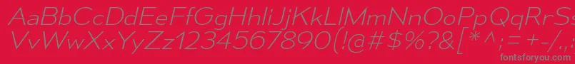 MesmerizeSeElIt Font – Gray Fonts on Red Background