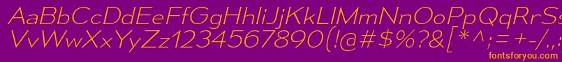 MesmerizeSeElIt Font – Orange Fonts on Purple Background