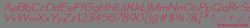 MesmerizeSeElIt Font – Red Fonts on Gray Background